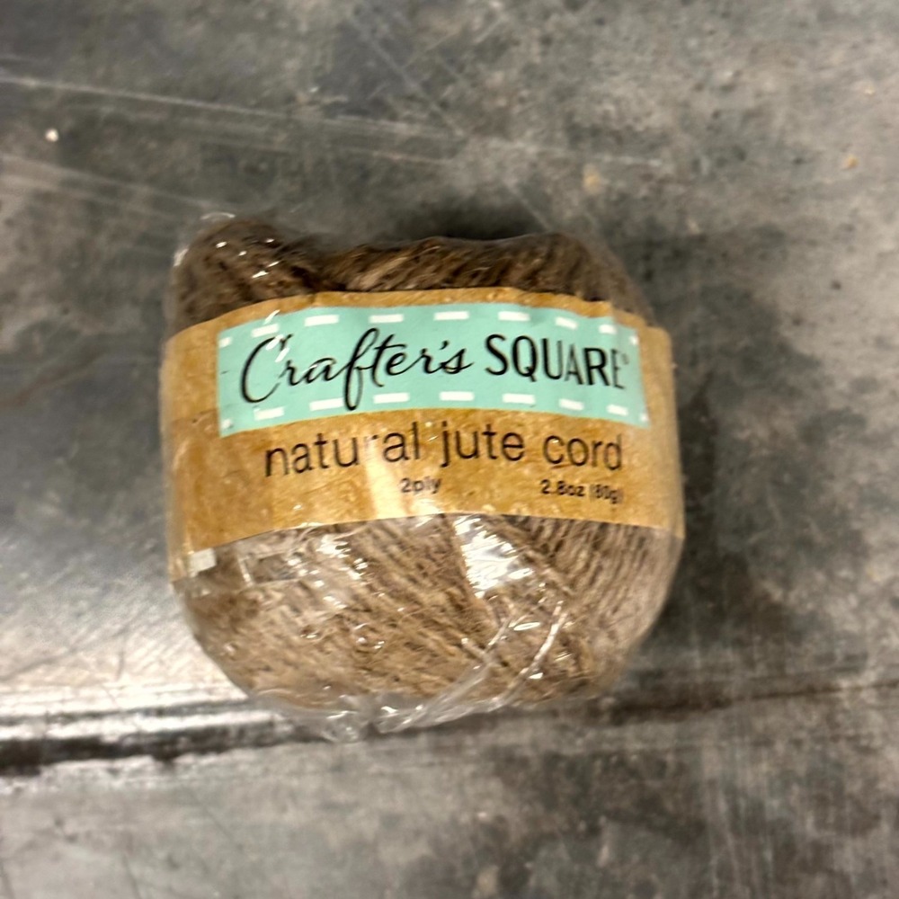 Crafter's Square Natural Jute Cord Twine 20 ft 2.8 oz Craft Rope New